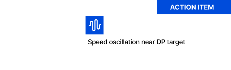 Action item callout for pump control loop tuning
